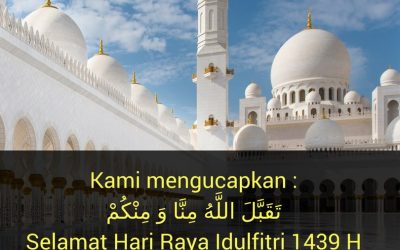Selamat Hari Raya Idul Fitri 1439 H